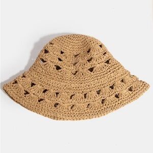 Vented Straw Braided Bucket Hat